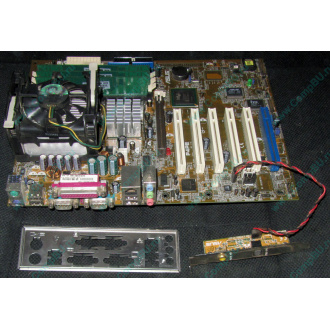 Материнская плата Asus P4PE (FireWire) с процессором Intel Pentium-4 2.4GHz s.478 и памятью 768Mb DDR1 Б/У (Абакан)